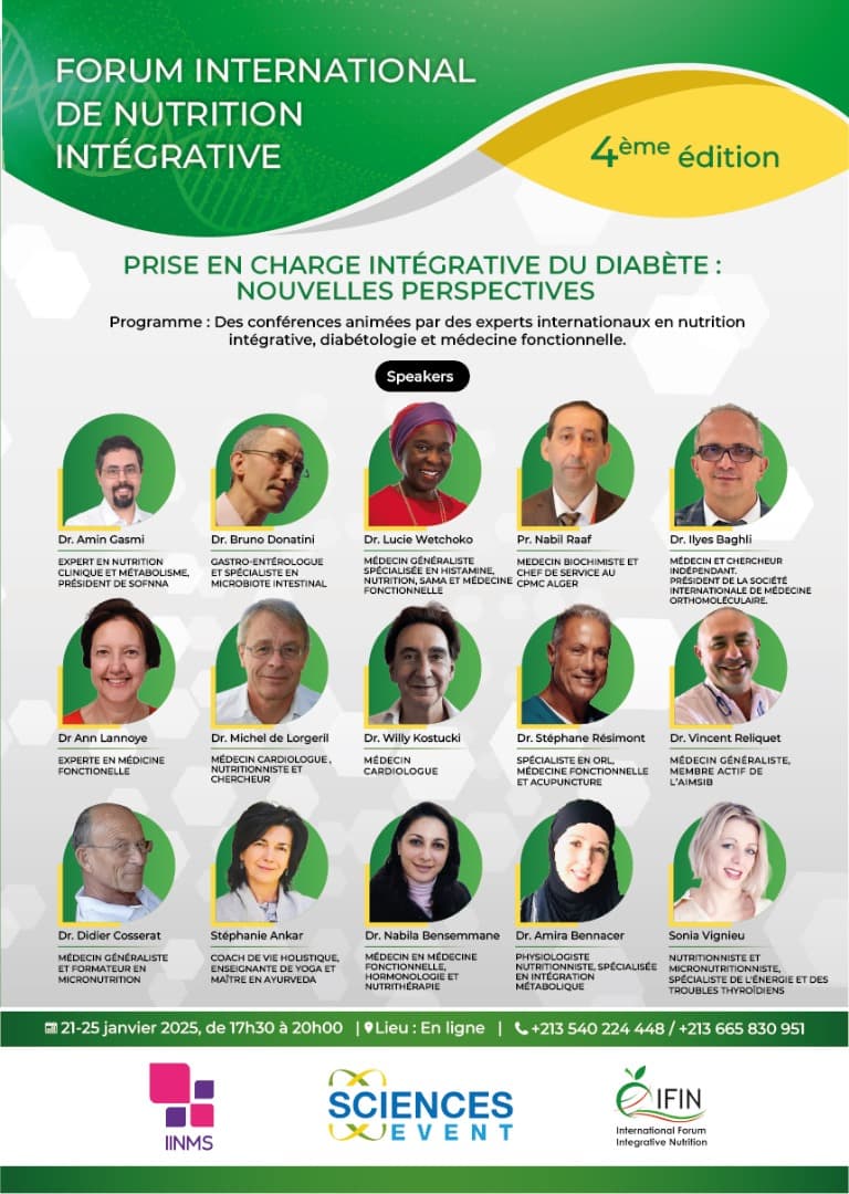 Édition Janvier 2025: Prise en charge intégrative du diabète : nouvelles perspectives - Affiche de l'événement - Diabète Janvier 2025